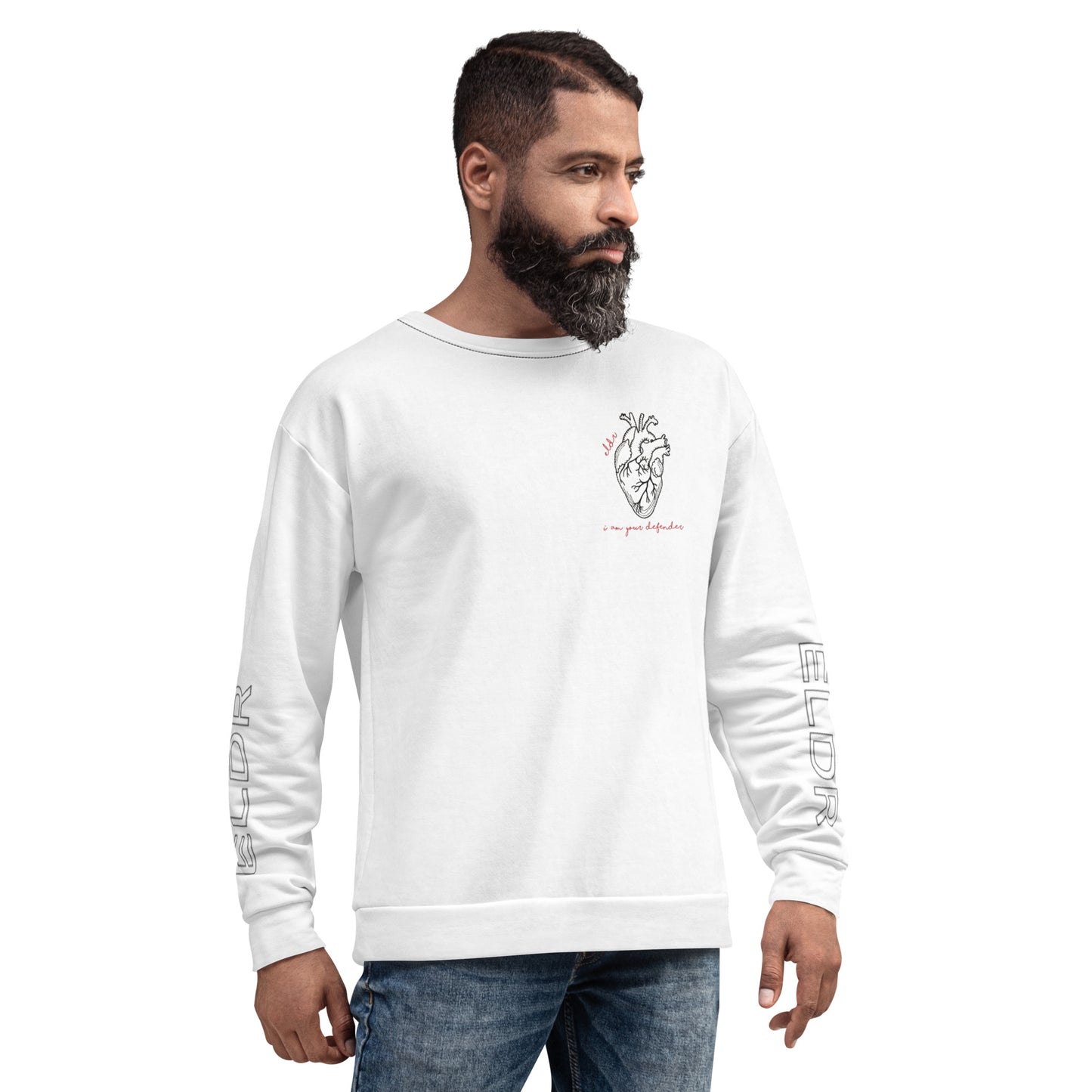 ELDR 'Defender' Unisex Sweatshirt- Heart Anatomy and Sleeves